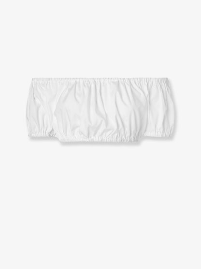 Cropped cotton poplin top thumbnail