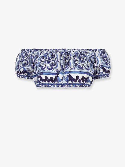 Cotton top with Maiolica print thumbnail