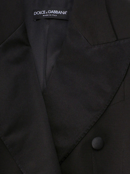 Virgin wool blend Tuxedo blazer with body detail thumbnail