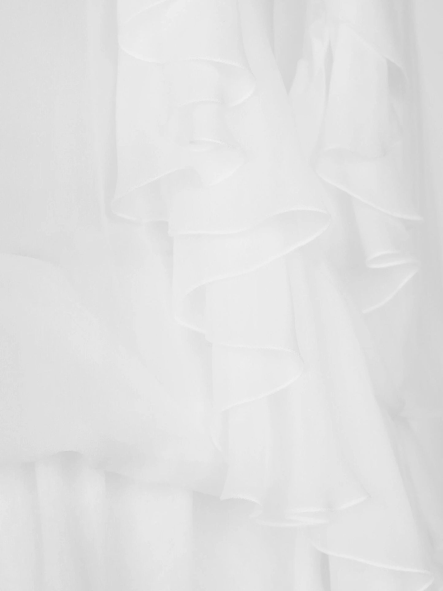 Chiffon shirt with volant