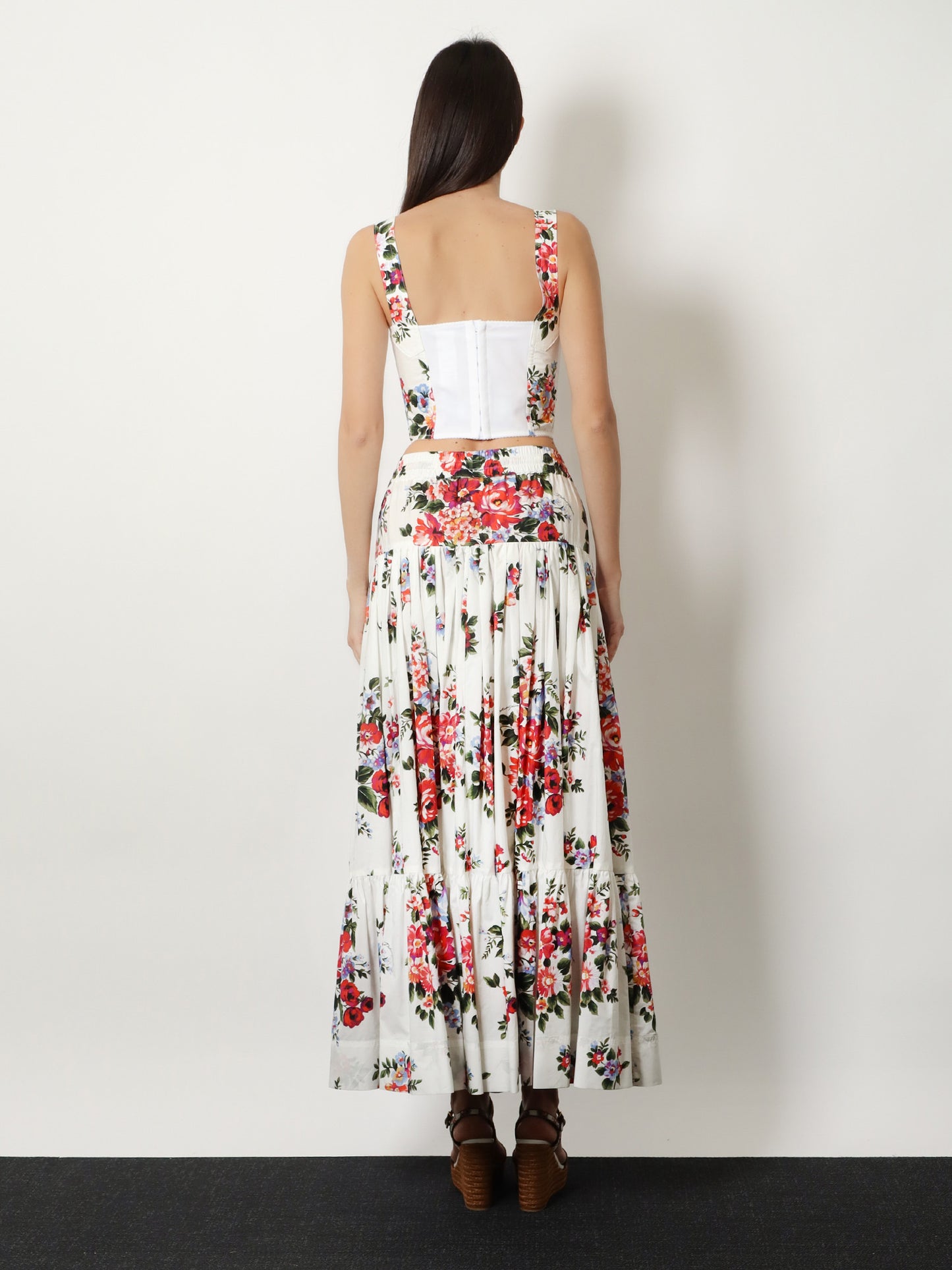 Cotton blend Bustier Top