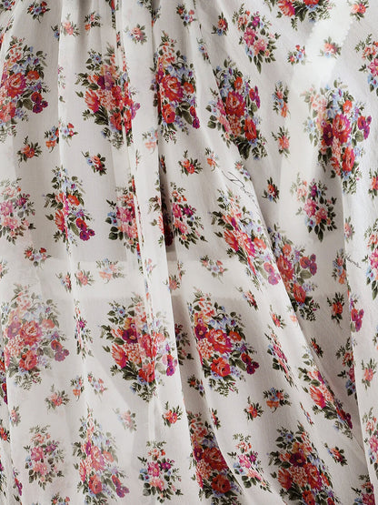 Camicia in chiffon con stampa Mazzolini di Fiori thumbnail