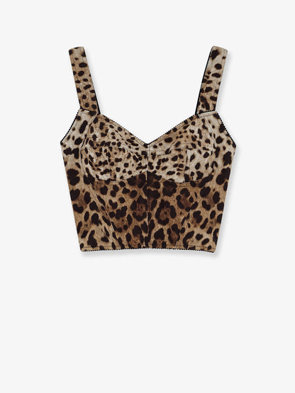 Top bustier con stampa animalier thumbnail