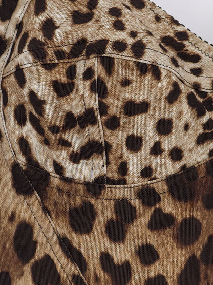 Top bustier con stampa animalier thumbnail