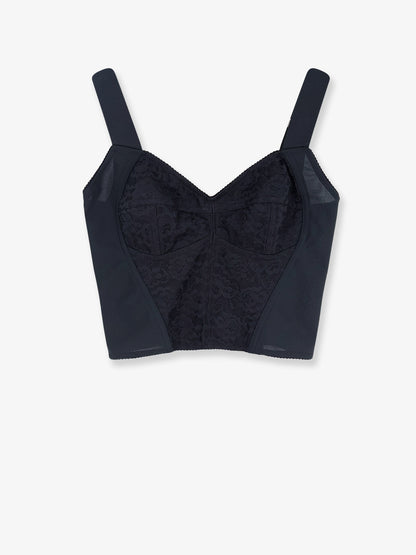 Bustier top with lace insert thumbnail