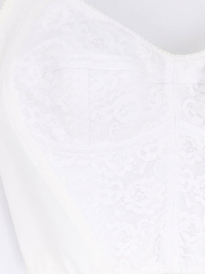 Top bustier con inserti in pizzo thumbnail