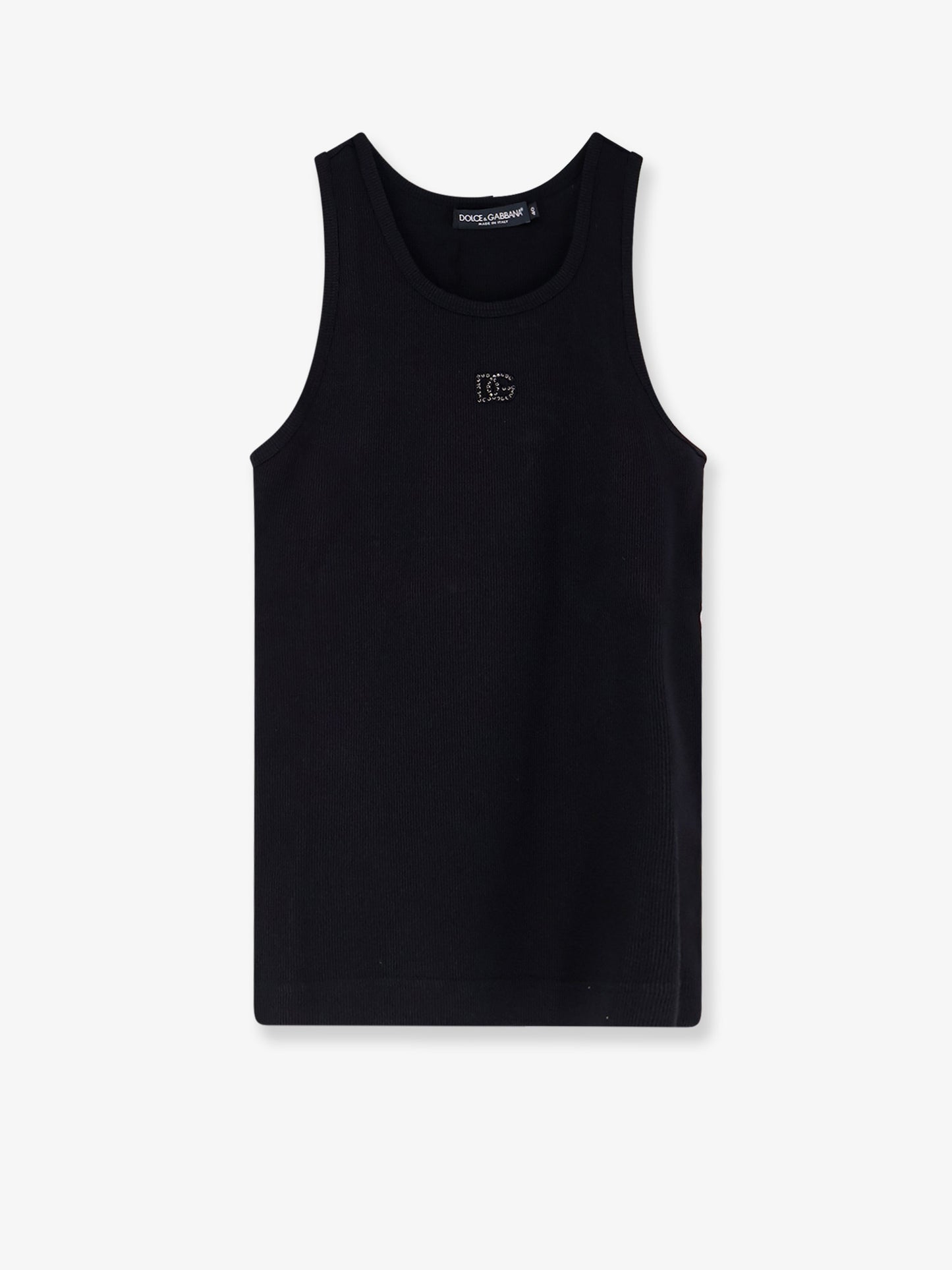 Ribbed cotton tank top