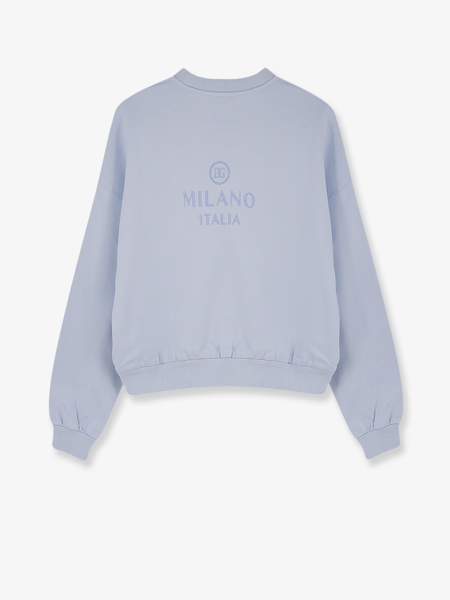 Felpa in cotone con ricamo iconico