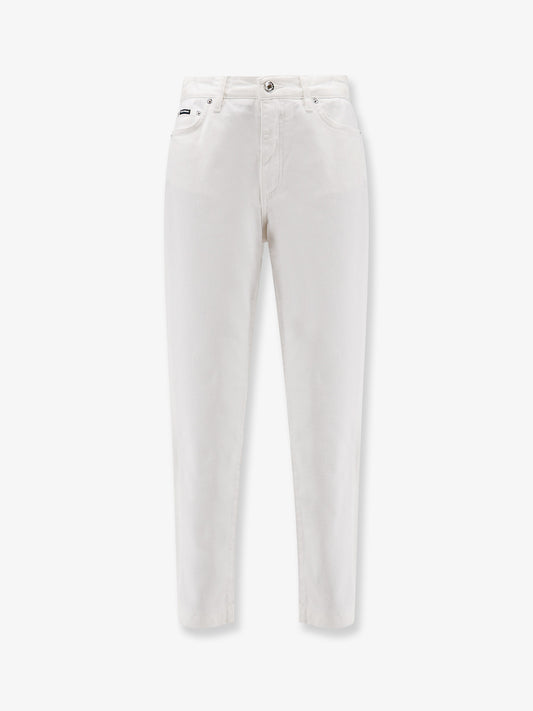 Audrey white denim trousers