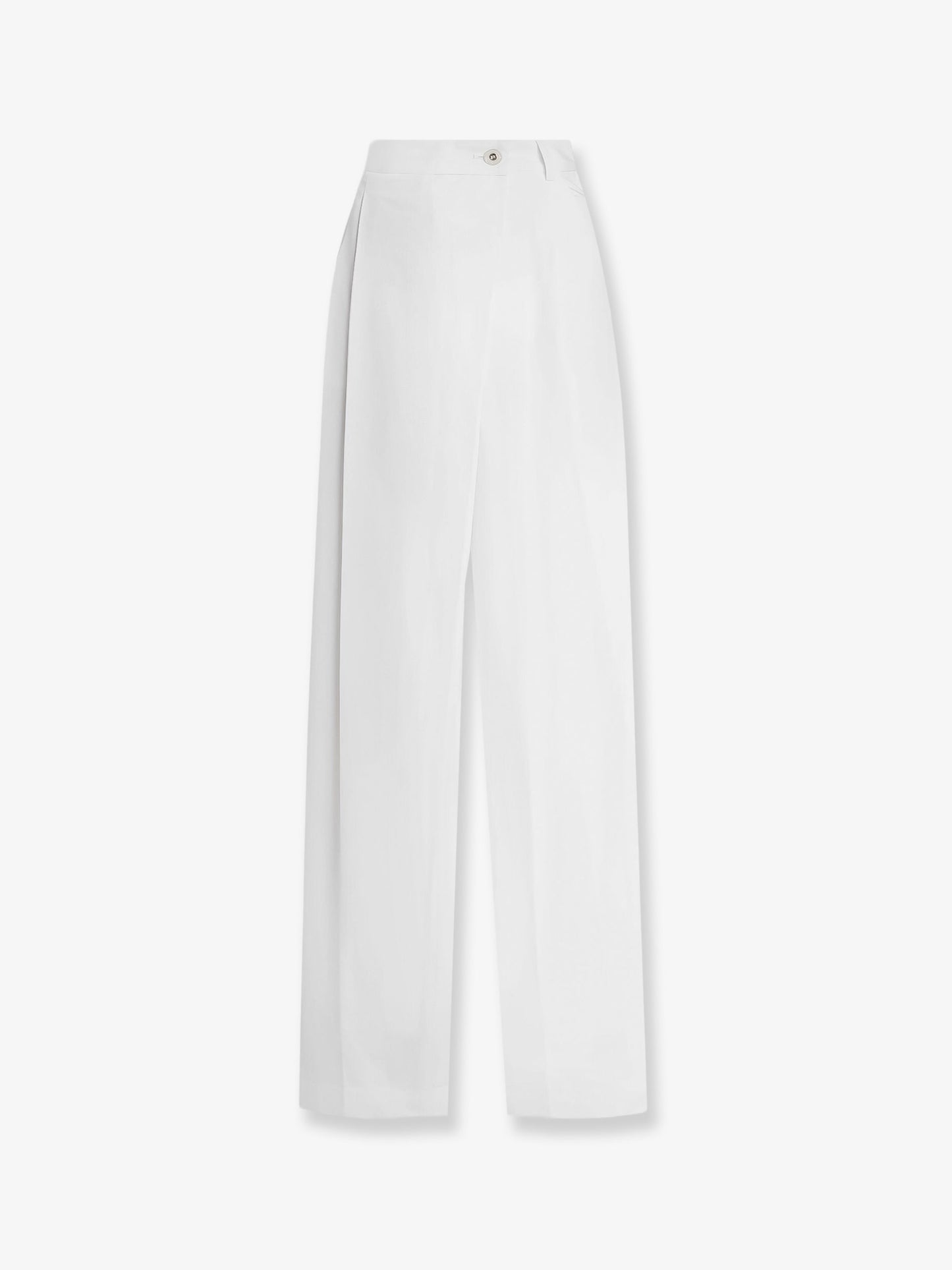 Flare cotton trousers