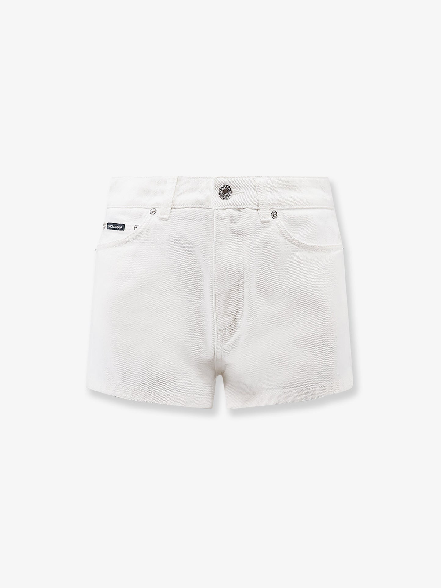 White denim shorts