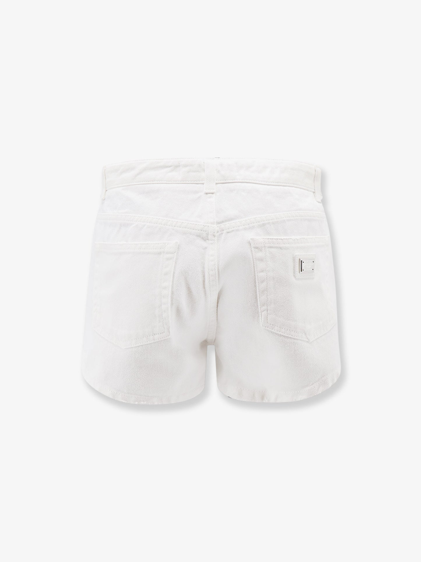 White denim shorts