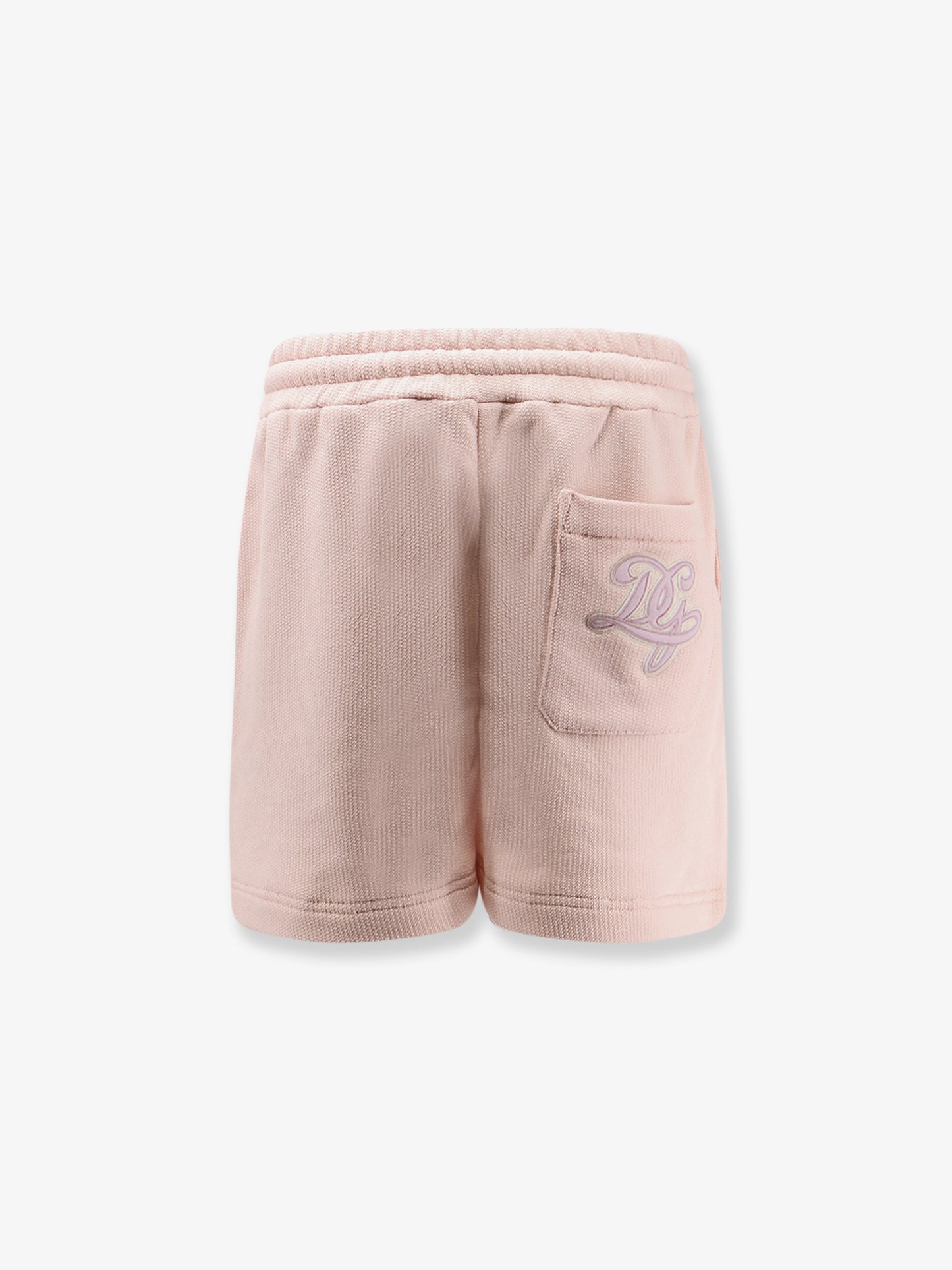 Cotton shorts with embroidered logo on the back
