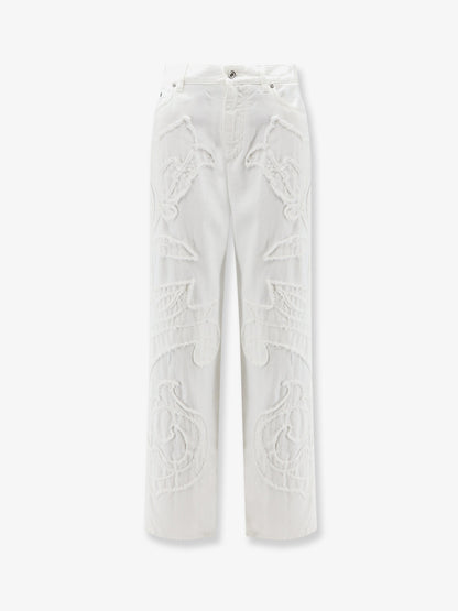 Boyfriend denim trousers with embroidery thumbnail