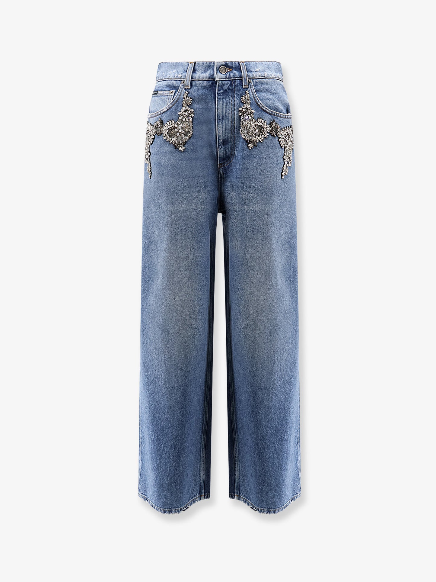 Blue denim jeans
