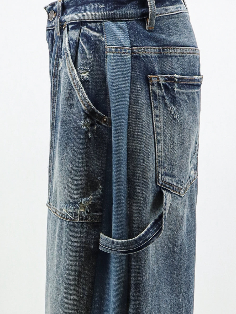 Denim bermuda shorts
