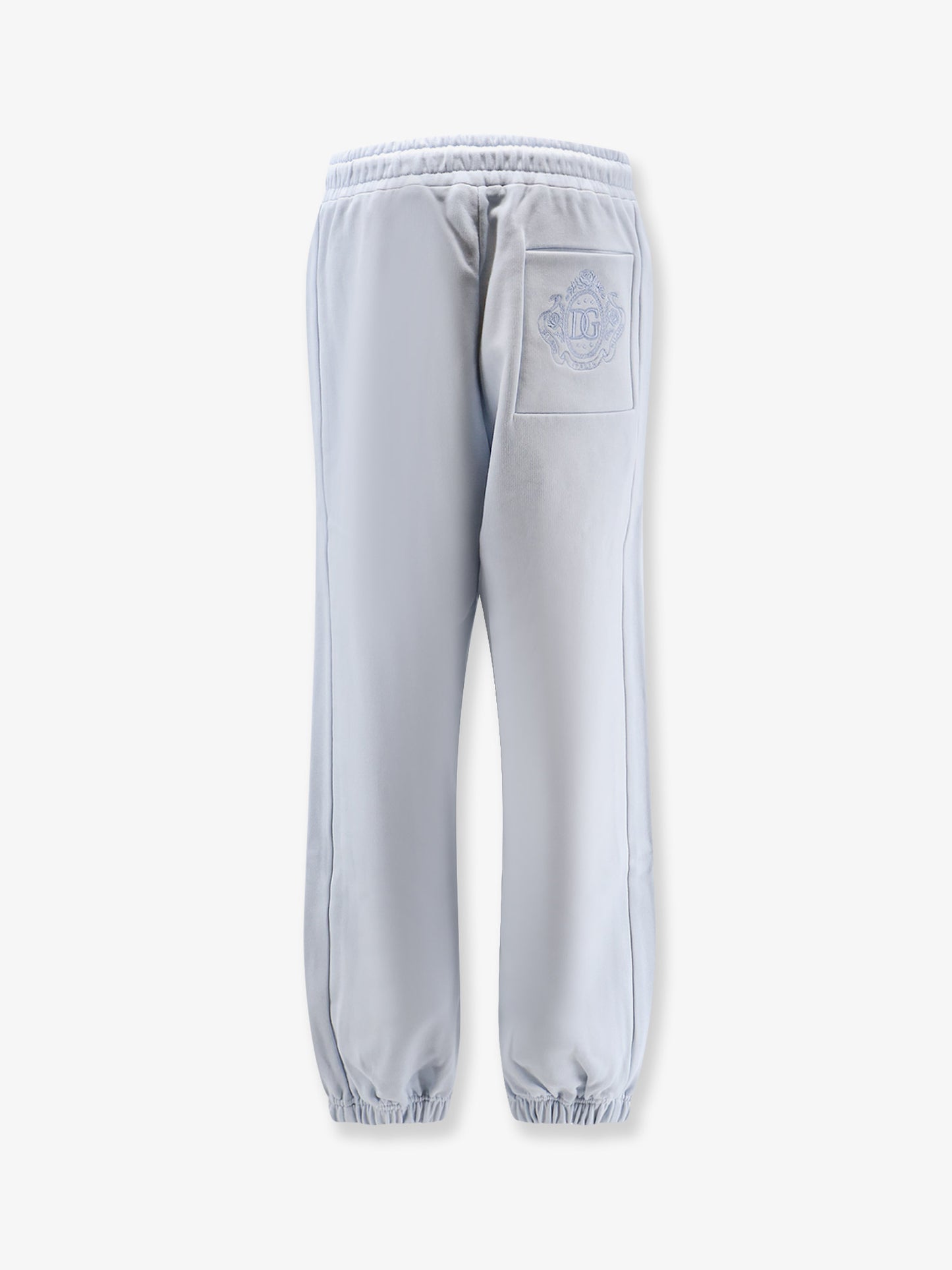 Cotton trousers with embroidered logo on the back