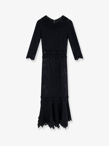 Vestito lungo in tessuto crochet thumbnail
