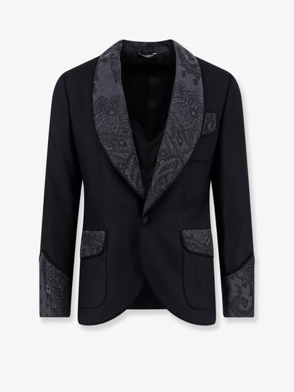 Virgin wool blend blazer thumbnail