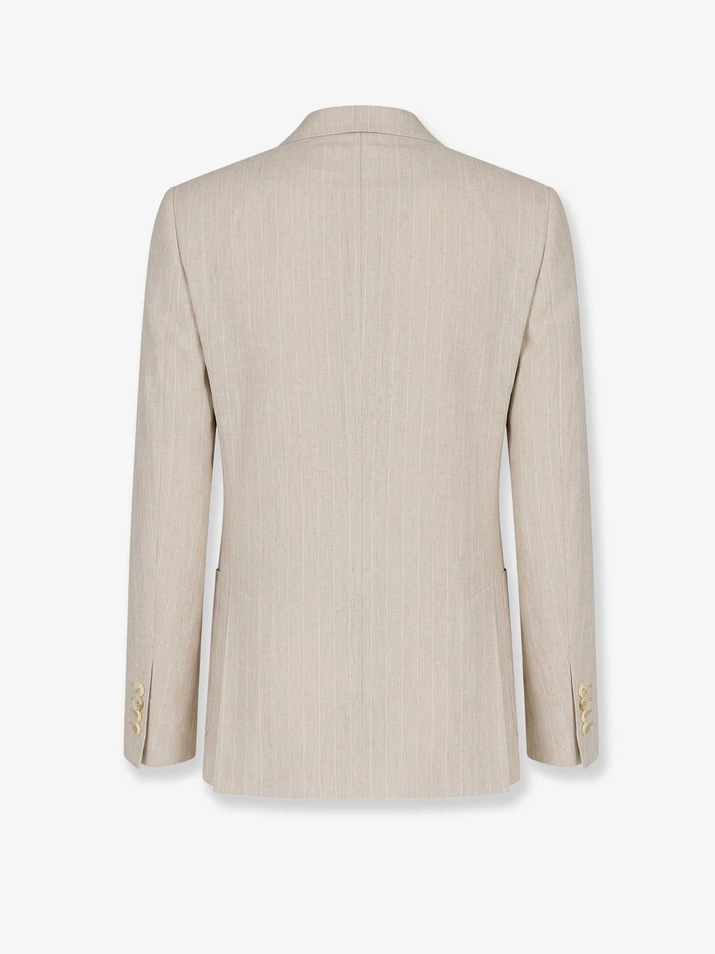 Portofino linen blazer with striped motif