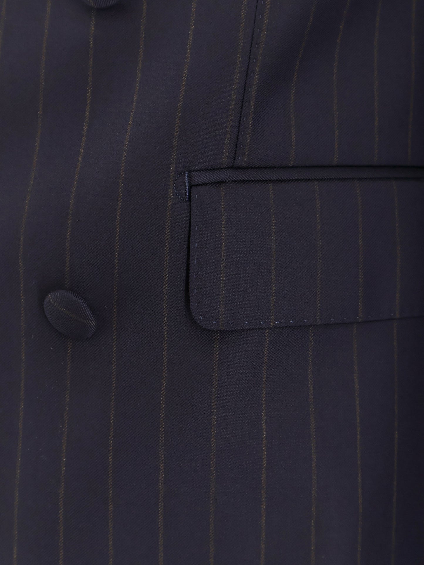 Sicilia virgin wool blazer with pinstripe motif