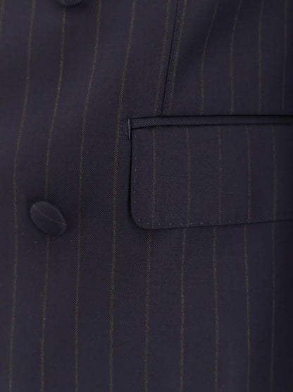 Sicilia virgin wool blazer with pinstripe motif thumbnail