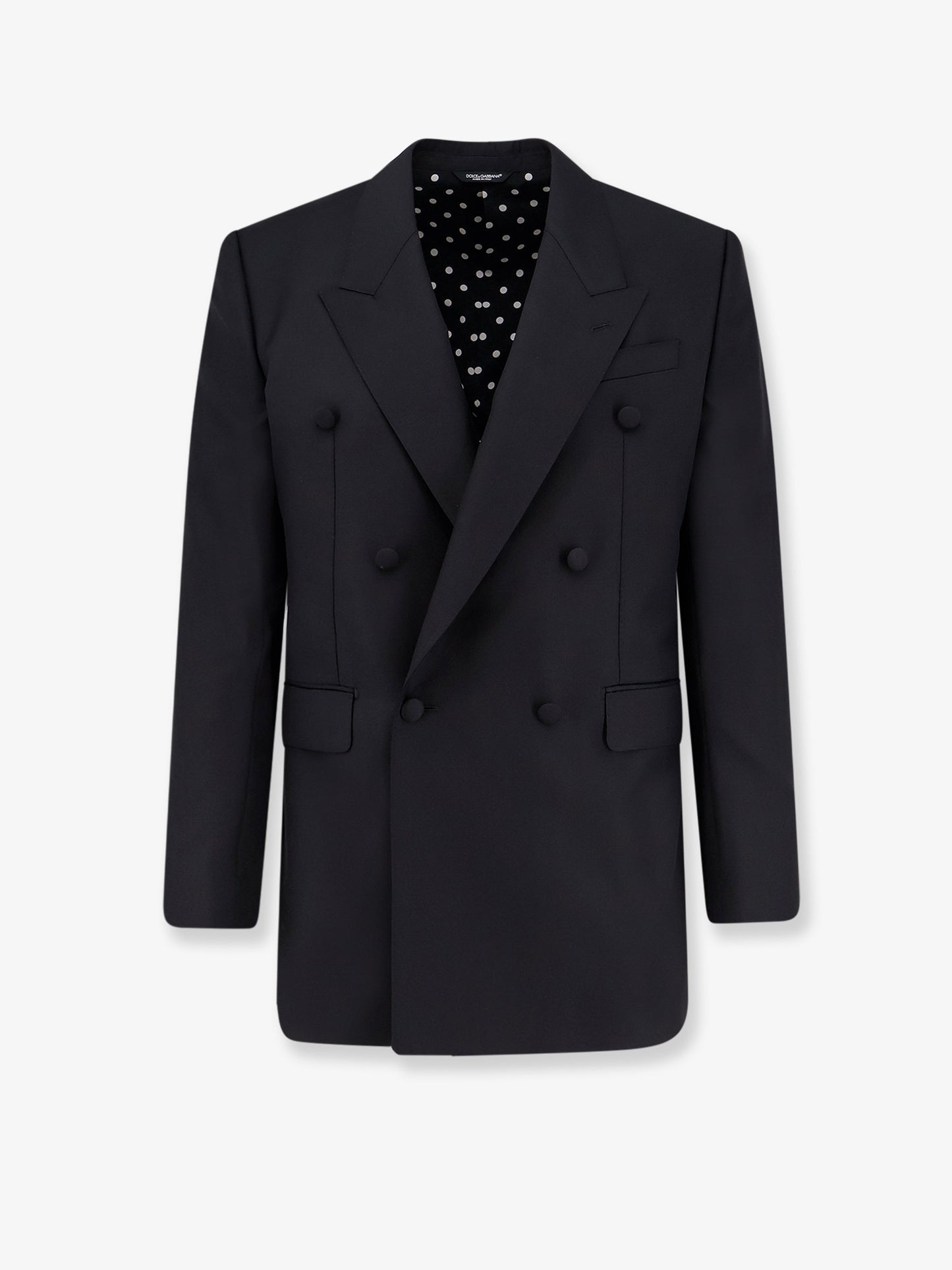 Double-breasted virgin wool blazer