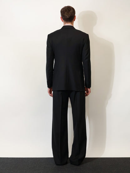 Double-breasted virgin wool blazer thumbnail