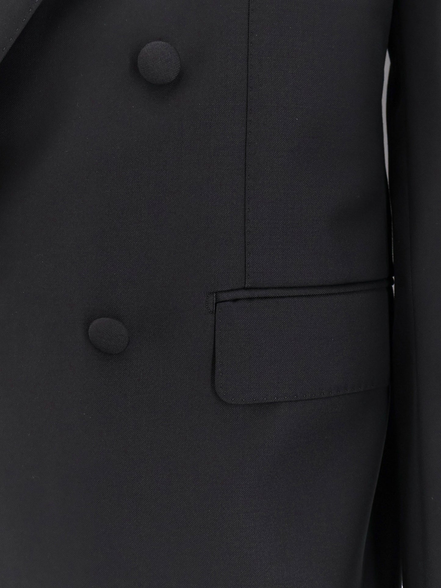 Double-breasted virgin wool blazer