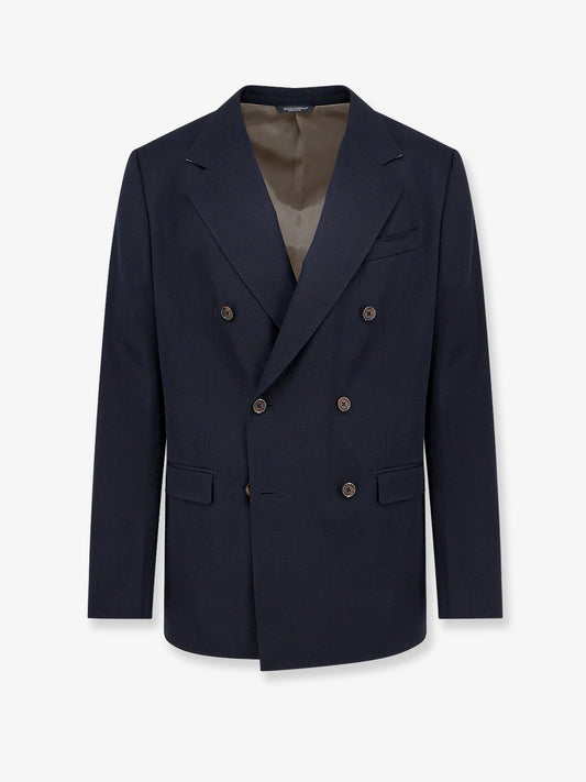 Stretch virgin wool blazer