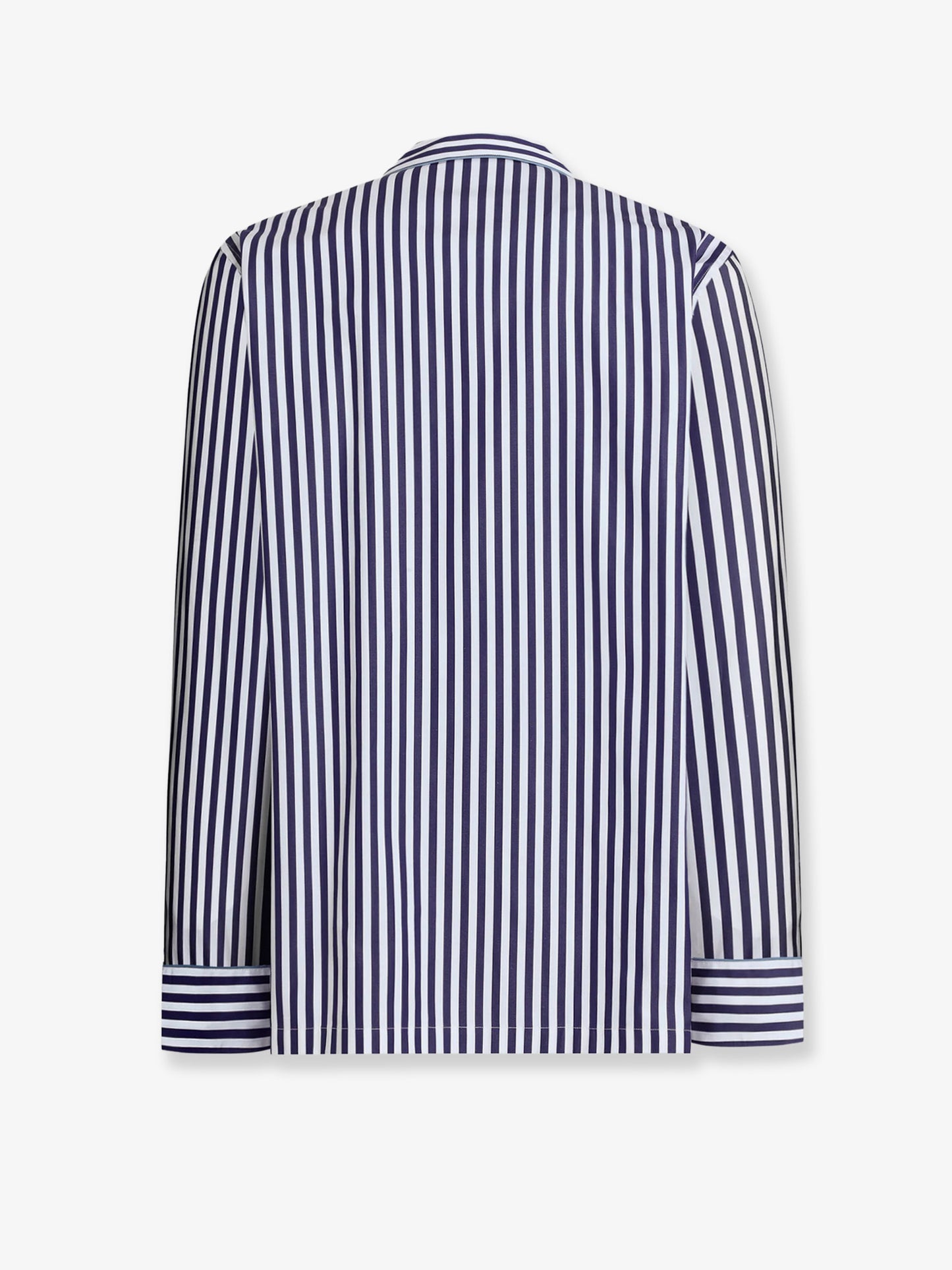 Cotton blazer with striped motif