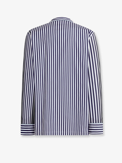 Cotton blazer with striped motif thumbnail