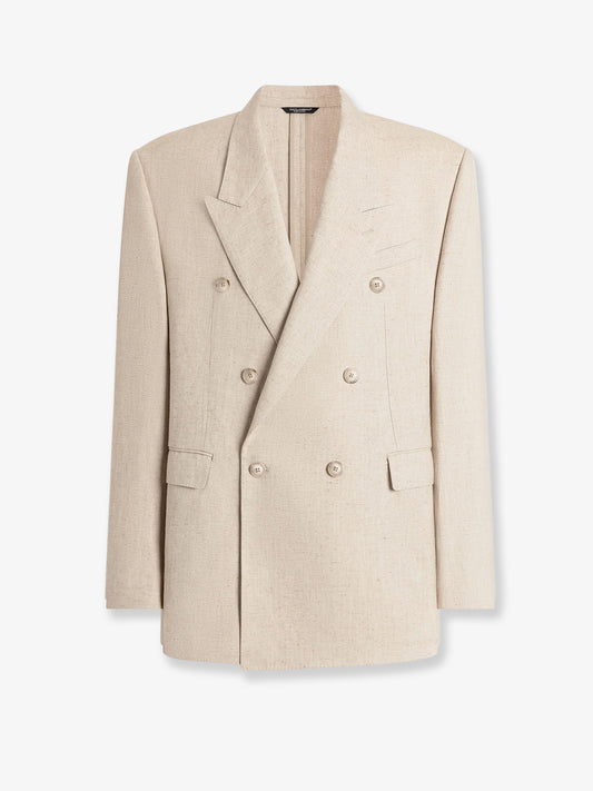 Hemp, silk and linen blazer