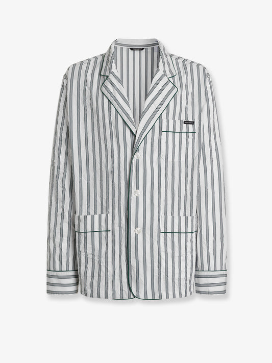 Vanity froissé fabric dressing gown shirt