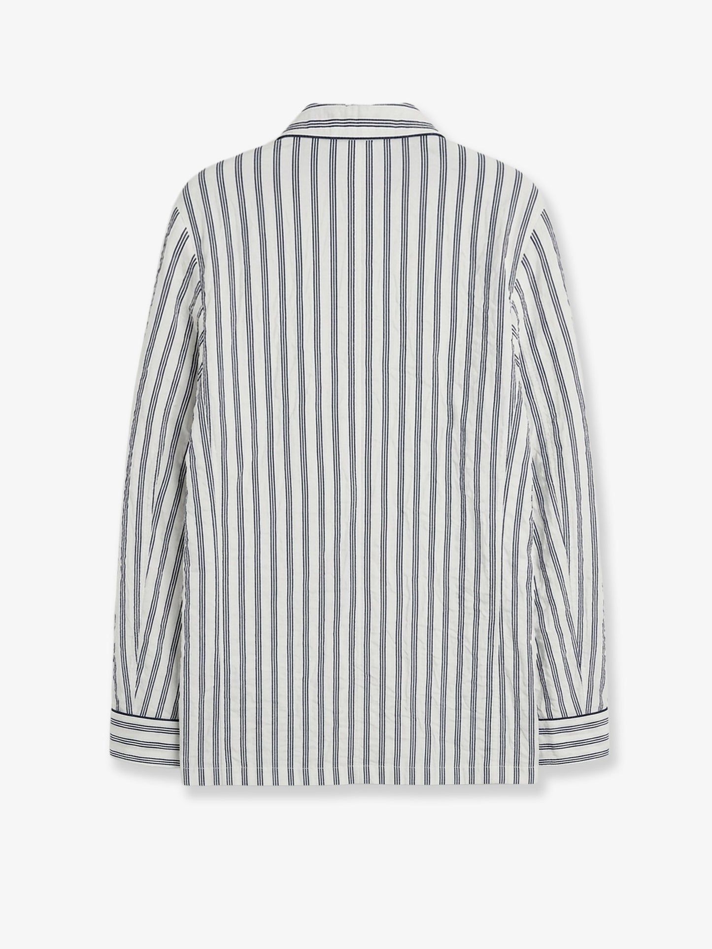 Vanity froissé fabric dressing gown shirt