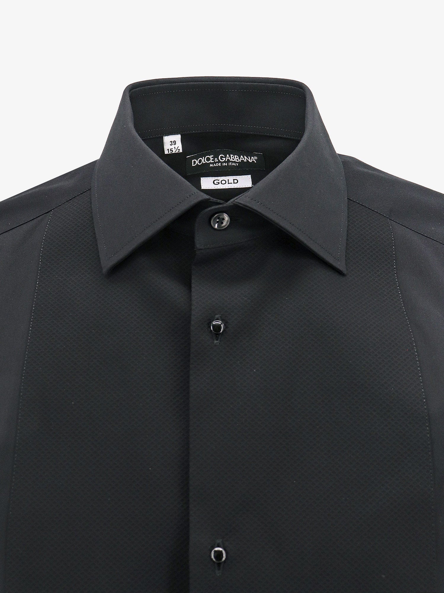 Dolce & Gabbana-Gold Cotton Shirt-Shirts Dolce & Gabbana-Gold Cotton Shirt-Shirts