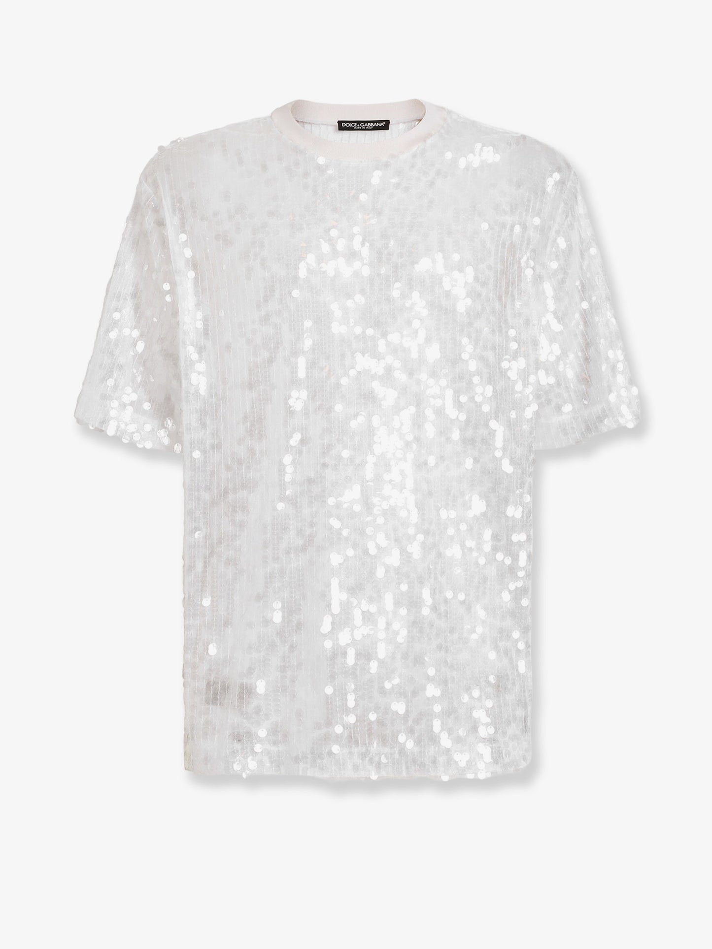 T-shirt with all-over sequin detail