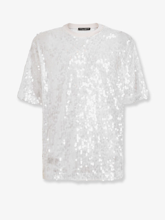 T-shirt with all-over sequin detail
