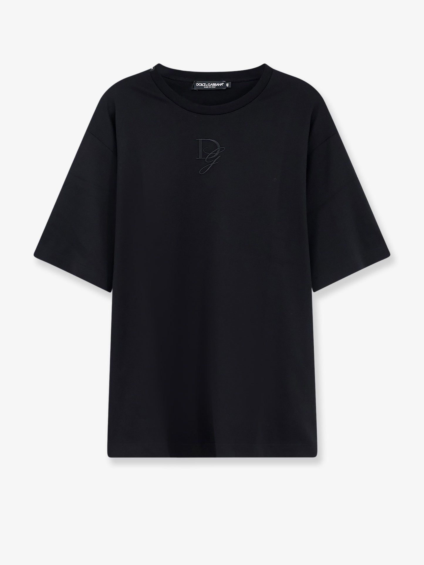 Cotton T-shirt with embroidered logo on the front