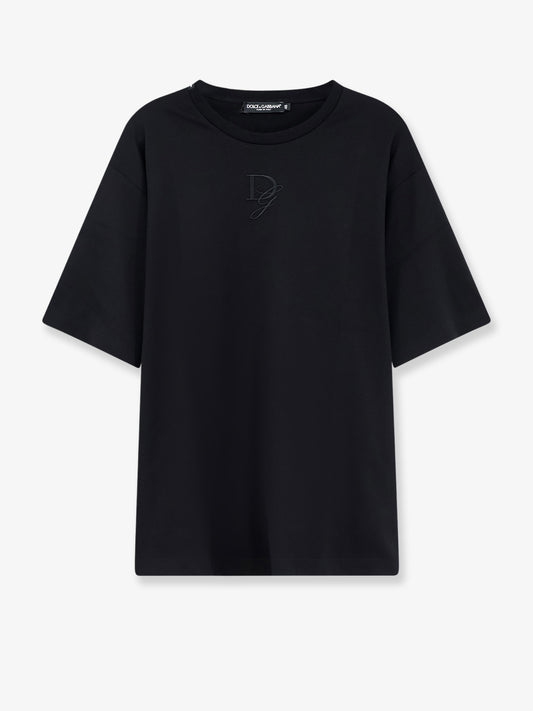 Cotton T-shirt with embroidered logo on the front