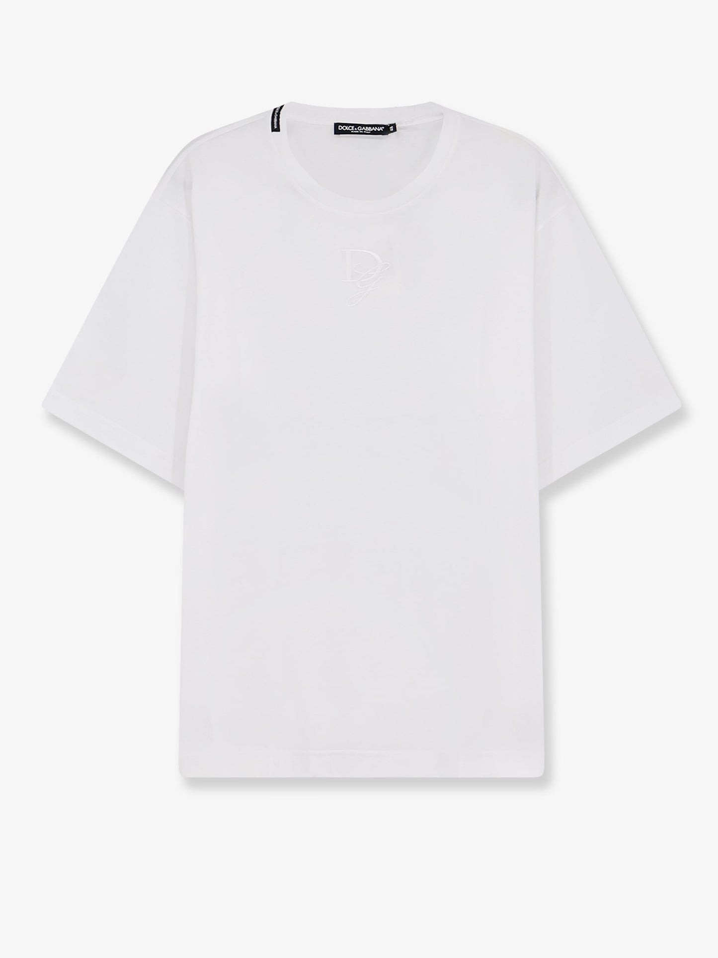 Cotton T-shirt with embroidered logo on the front