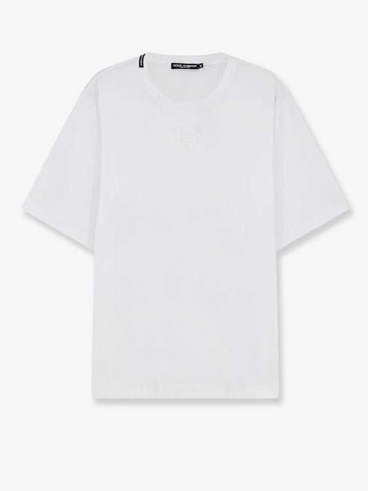 Cotton T-shirt with embroidered logo on the front