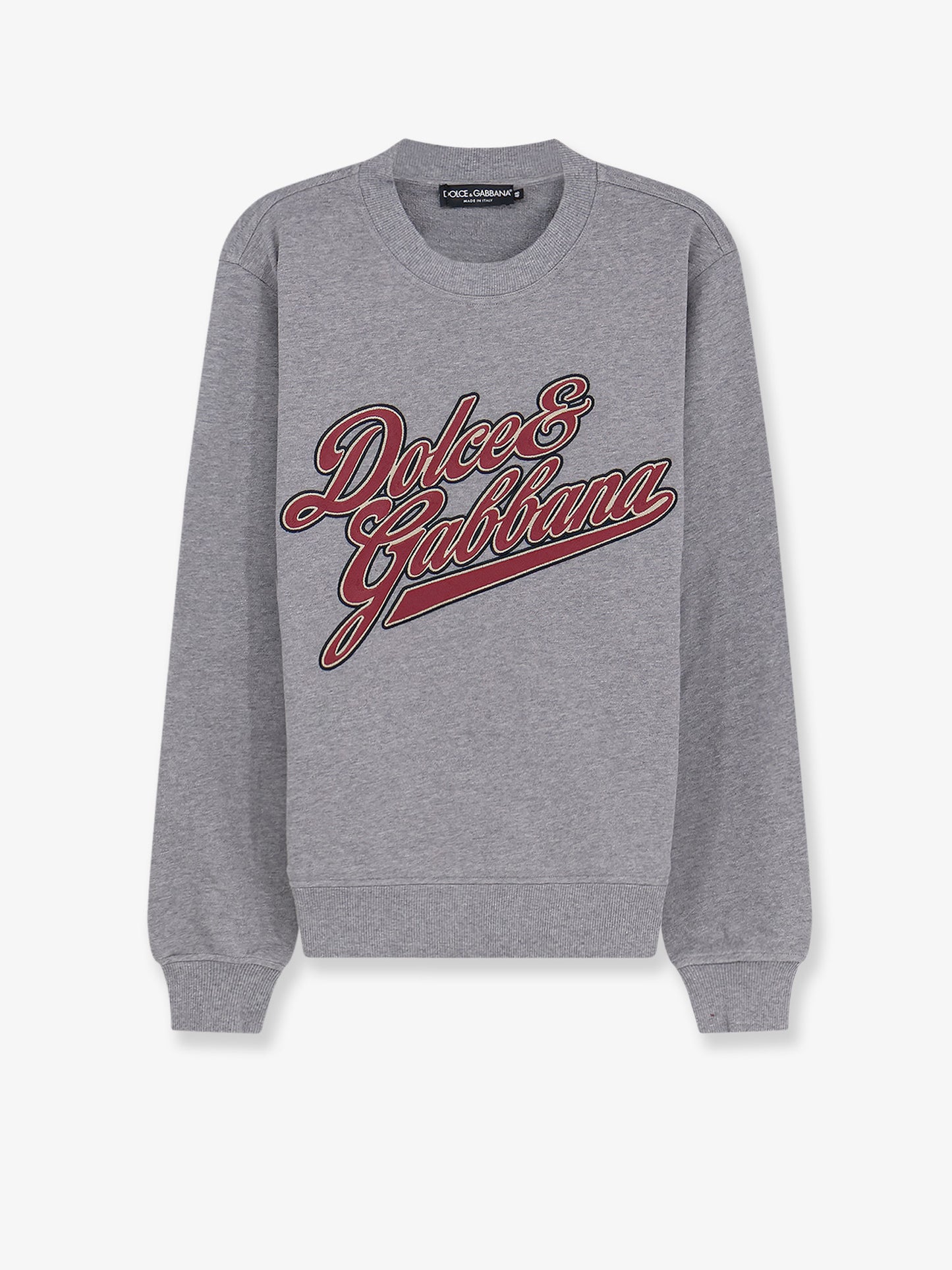 Cotton sweatshirt with front embroidery