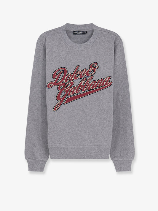 Cotton sweatshirt with front embroidery