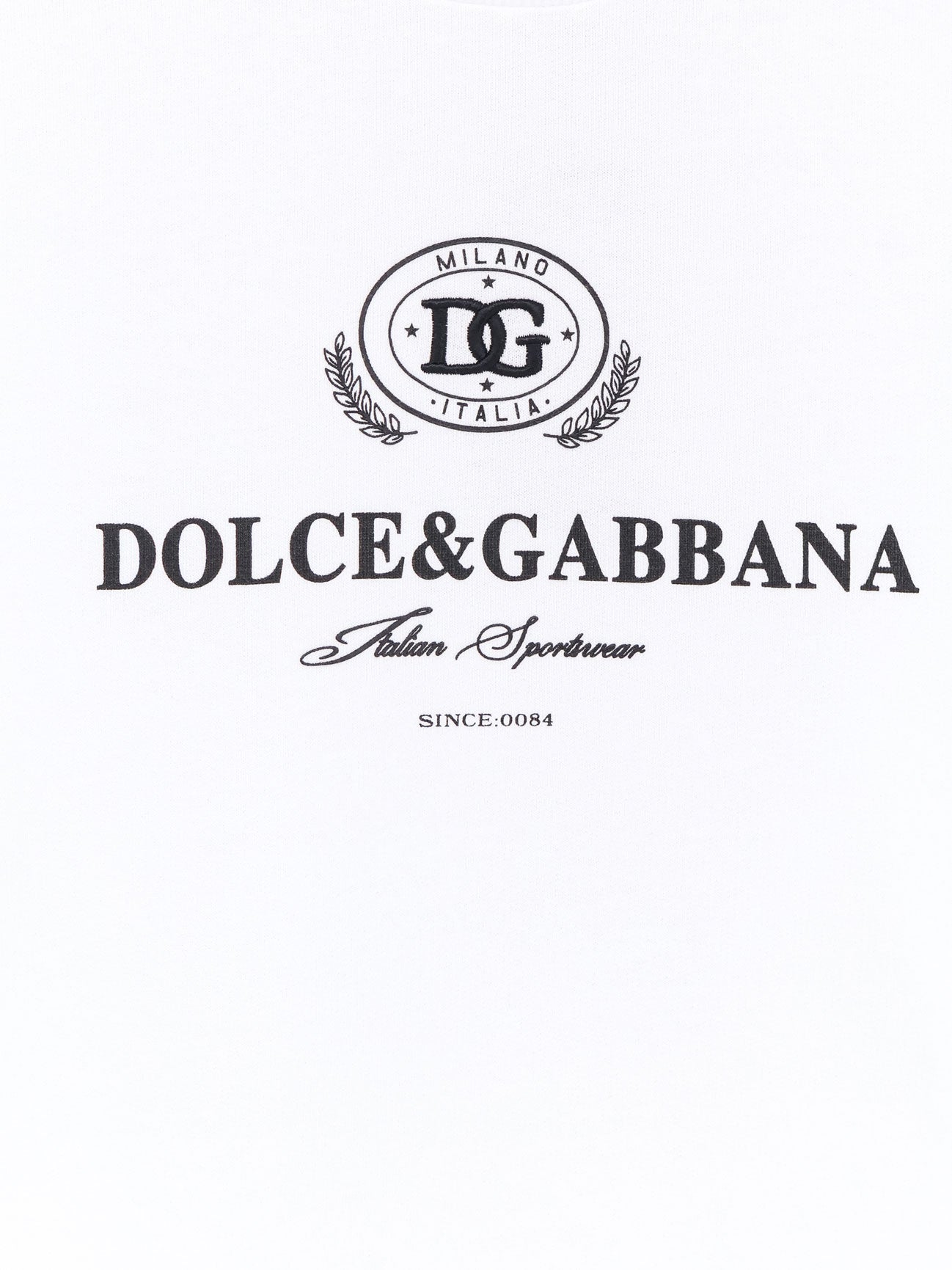 Cotton sweatshirt with logo print on the front