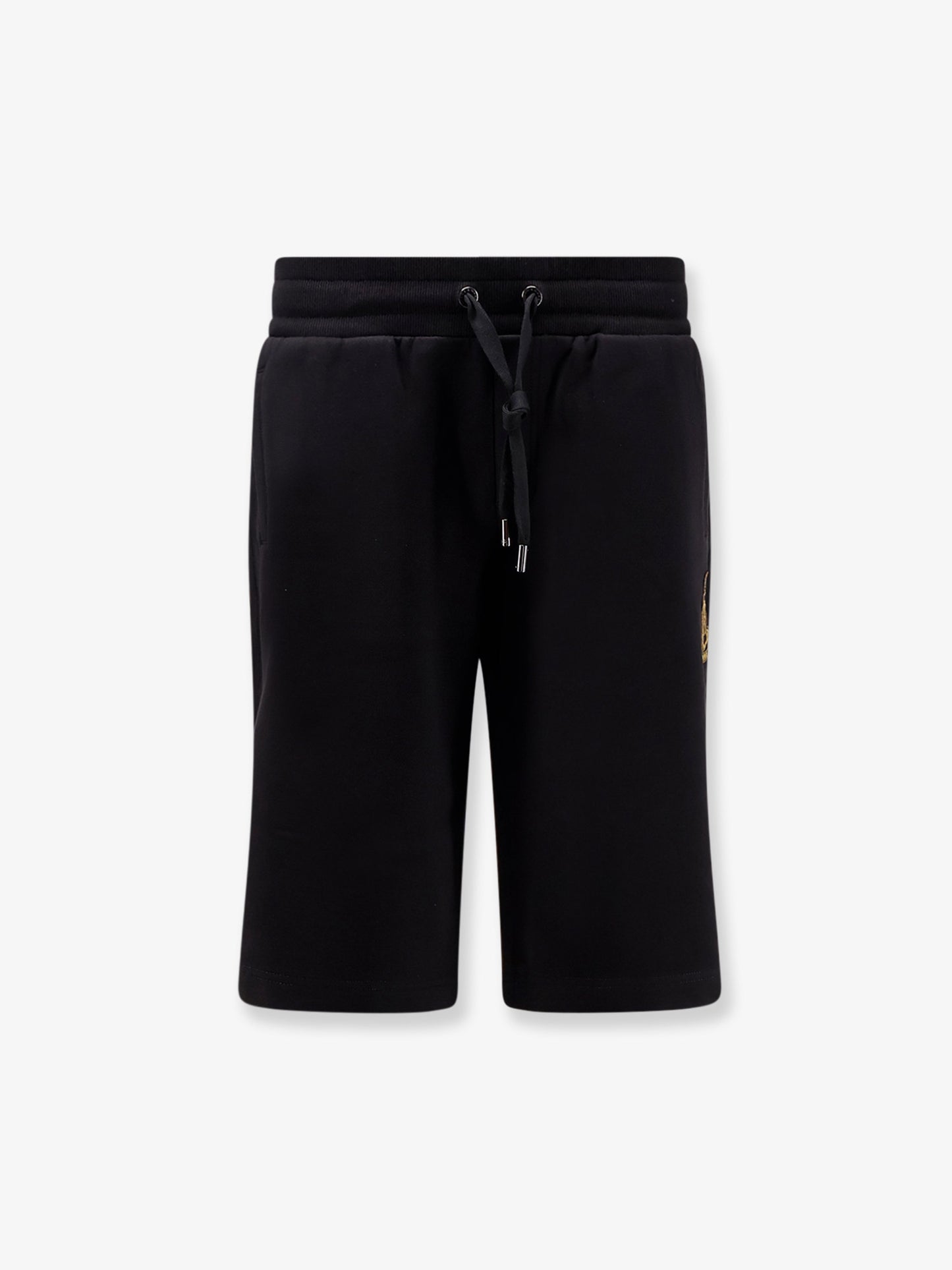 Bermuda in cotone con patch logo Araldico