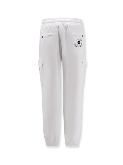 Cotton trousers with embroidered logo on the back thumbnail