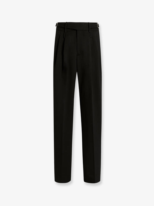 Virgin wool trousers with frontal pinces