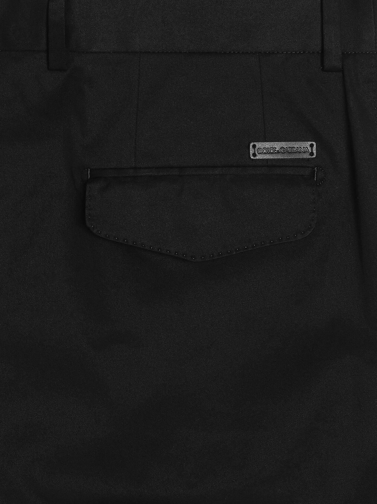 Pantaloni in gabardina di cotone