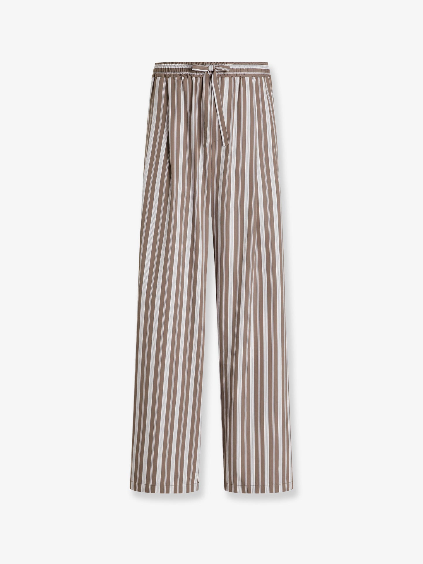 Pantaloni Vanity in misto cotone con motivo a righe